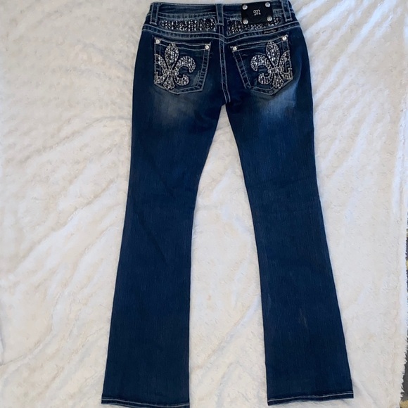 Miss Me SZ:28 Dark Blue Boot Cut Jeans - Picture 3 of 7